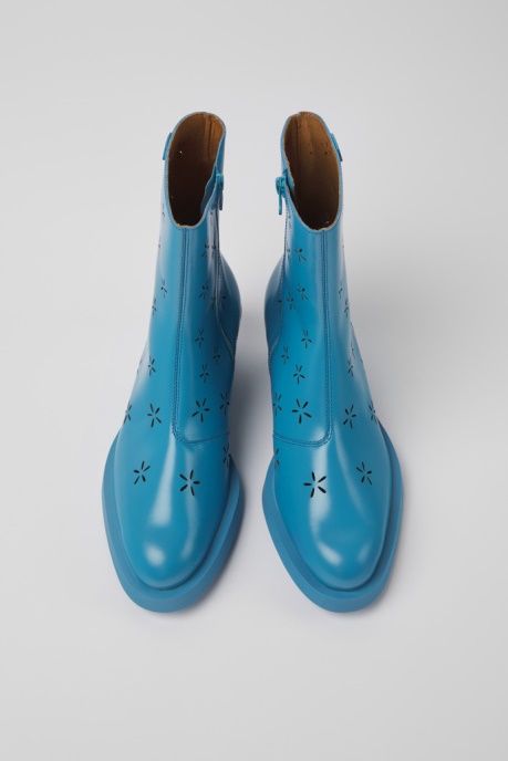 Bonnie Blue Leather Boots For Women Camper AU New Arrivals