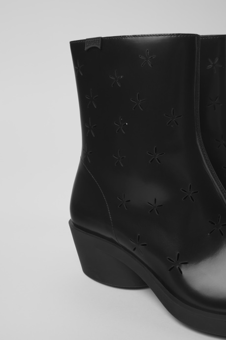 Design Bonnie Black Leather Boots For Women Camper AU