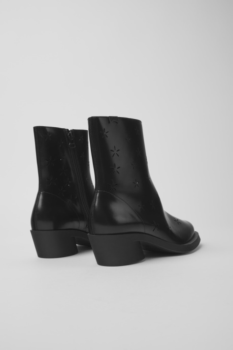 Design Bonnie Black Leather Boots For Women Camper AU