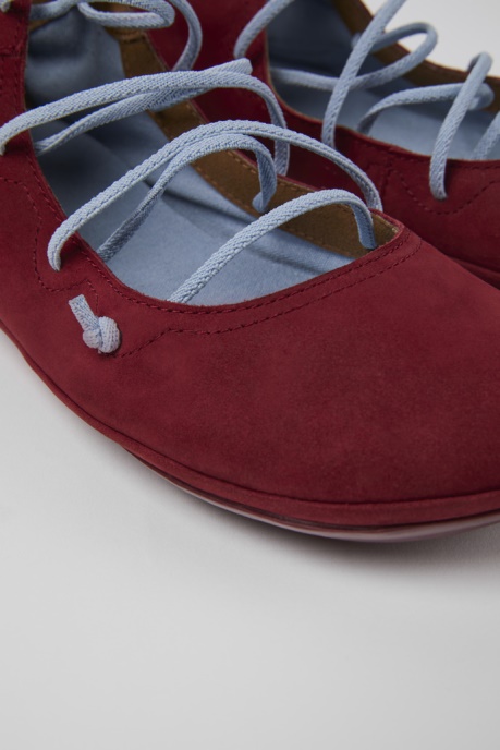 Right Burgundy And Blue Nubuck Shoes For Women Exclusive Camper AU