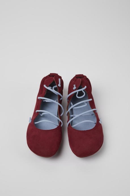 Right Burgundy And Blue Nubuck Shoes For Women Exclusive Camper AU