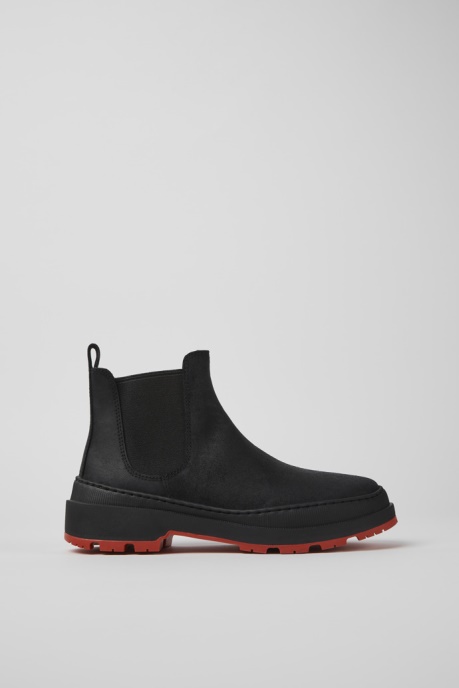Camper AU Brutus Trek Michelin Black Nubuck Ankle Boots For Women New Arrivals