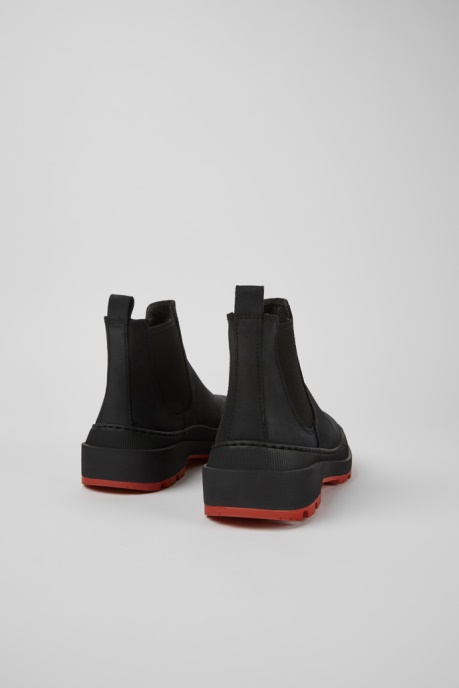 Camper AU Brutus Trek Michelin Black Nubuck Ankle Boots For Women New Arrivals