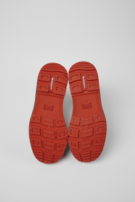 Camper AU Brutus Trek Michelin Black Nubuck Ankle Boots For Women New Arrivals