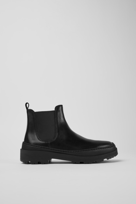 Camper AU Design Brutus Trek Michelin Black Leather Ankle Boots
