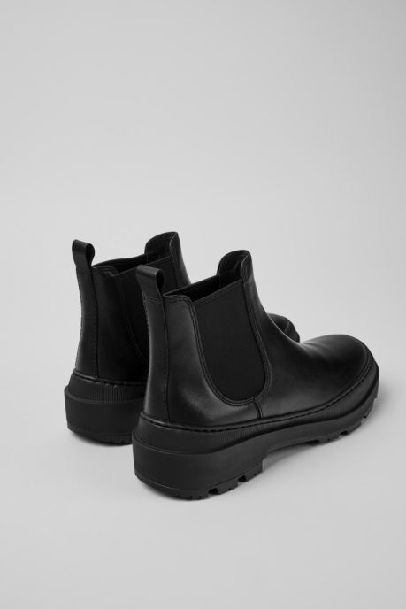 Camper AU Design Brutus Trek Michelin Black Leather Ankle Boots