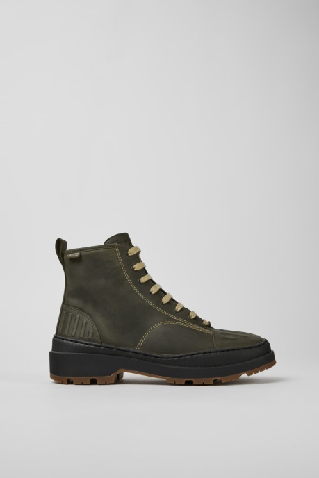 Brutus Trek Michelin Dark Green Nubuck Ankle Boots For Women Camper AU New Arrivals