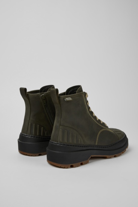 Brutus Trek Michelin Dark Green Nubuck Ankle Boots For Women Camper AU New Arrivals