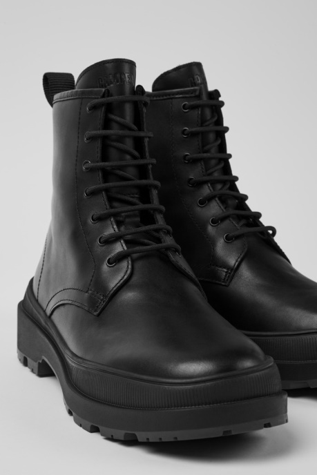 Design Brutus Trek Gore-Tex Black Leather Lace-Up Ankle Boots For Women Camper AU