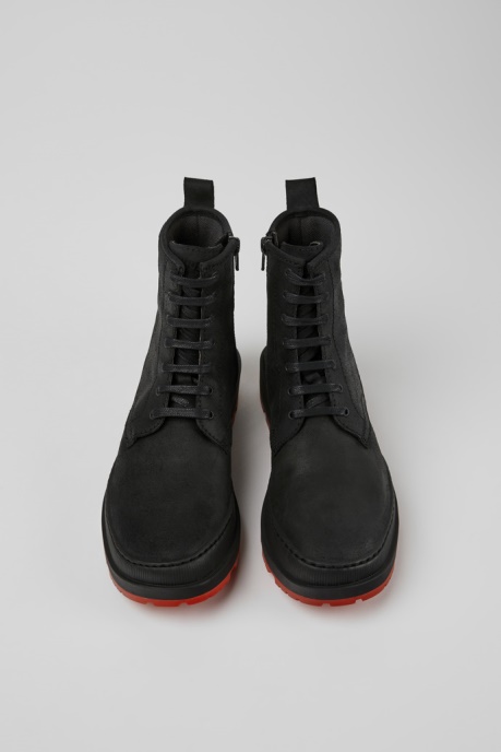 Brutus Trek Michelin Black Nubuck Ankle Boots For Women Exclusive Camper AU