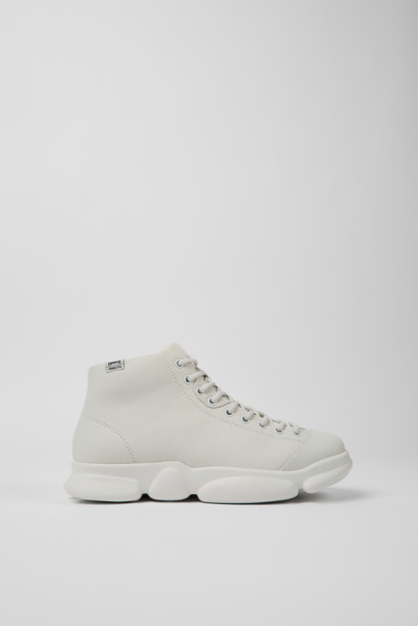Karst White Non-Dyed Leather Sneakers For Women Camper AU New Arrivals