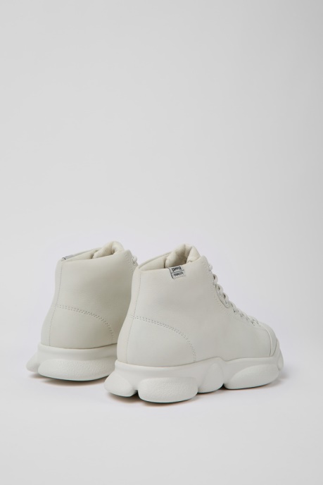 Karst White Non-Dyed Leather Sneakers For Women Camper AU New Arrivals