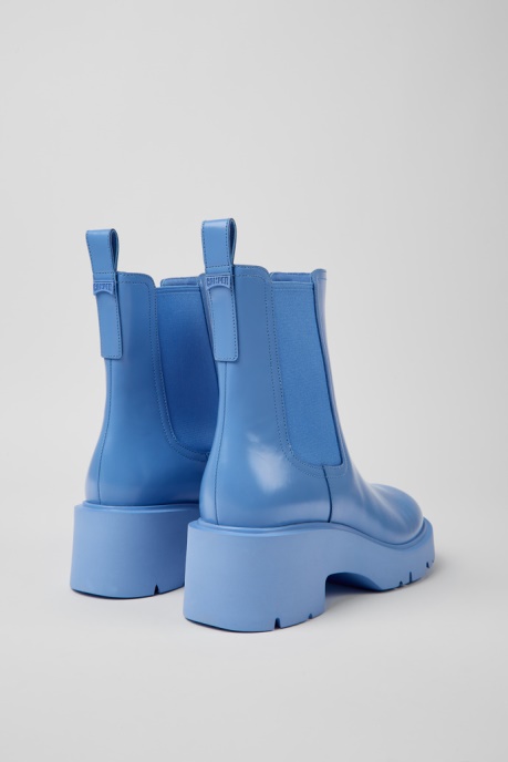 Camper AU Design Milah Blue Leather Chelsea Boots For Women