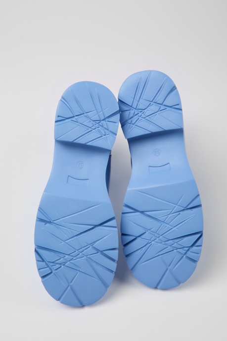 Camper AU Design Milah Blue Leather Chelsea Boots For Women