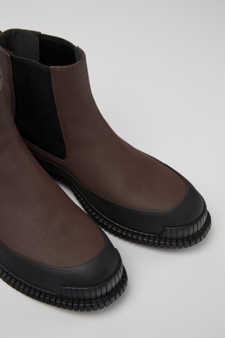 Pix Brown And Black Leather Chelsea Boots For Women Exclusive Camper AU