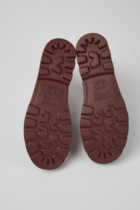 Brutus Burgundy Leather Ankle Boots For Women Camper AU New Arrivals