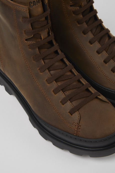 Brutus Brown Medium Lace Boot For Women Camper AU New Arrivals