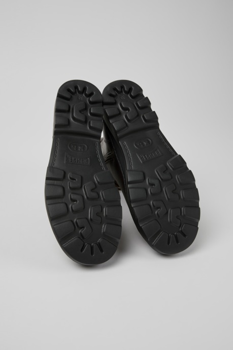 Design Brutus Dark Brown Leather Ankle Boots For Women Camper AU