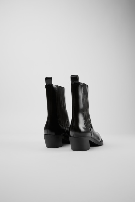 Exclusive Camper AU Bonnie Black Leather Boots For Women