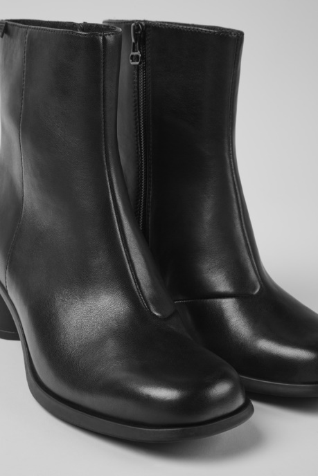 Kiara Black Leather Ankle Boots Exclusive Camper AU