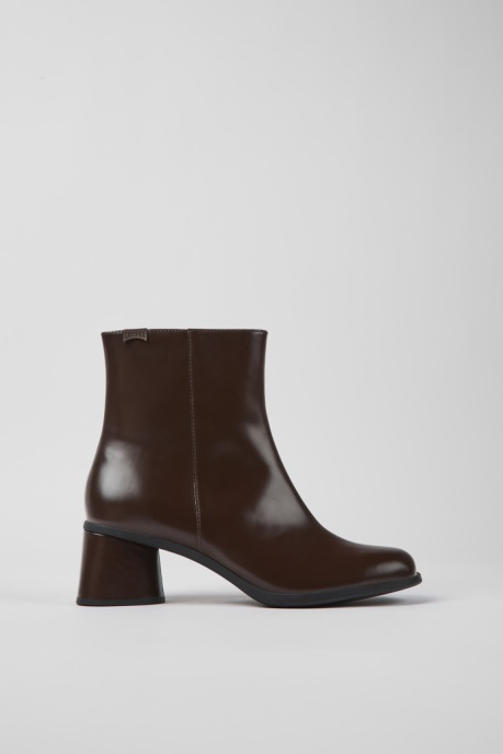Camper AU Kiara Brown Leather Ankle Boots New Arrivals