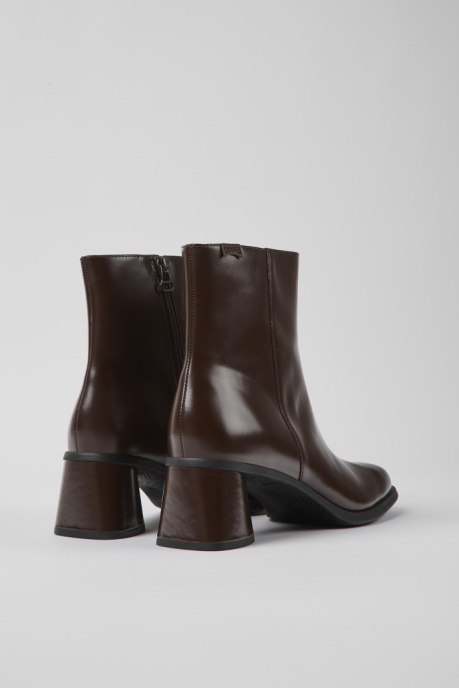 Camper AU Kiara Brown Leather Ankle Boots New Arrivals