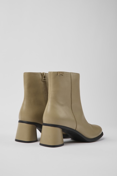 Camper AU Kiara Beige Leather Ankle Boots New Arrivals