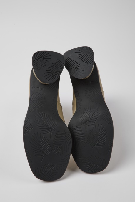 Camper AU Kiara Beige Leather Ankle Boots New Arrivals