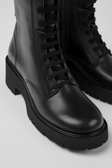 Milah Black Lace-Up Boots For Women Camper AU New Arrivals