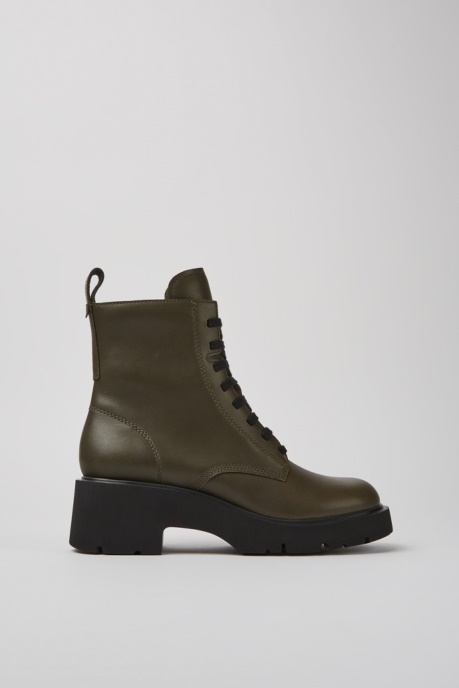 Milah Green Lace-Up Boots For Women Camper AU New Arrivals