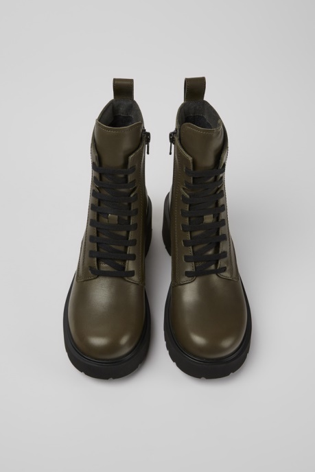 Milah Green Lace-Up Boots For Women Camper AU New Arrivals