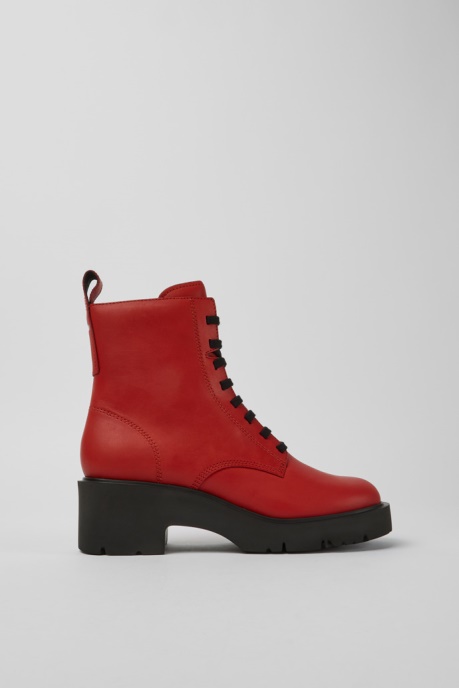 Exclusive Camper AU Milah Red Lace-Up Boots For Women