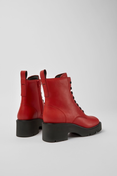 Exclusive Camper AU Milah Red Lace-Up Boots For Women