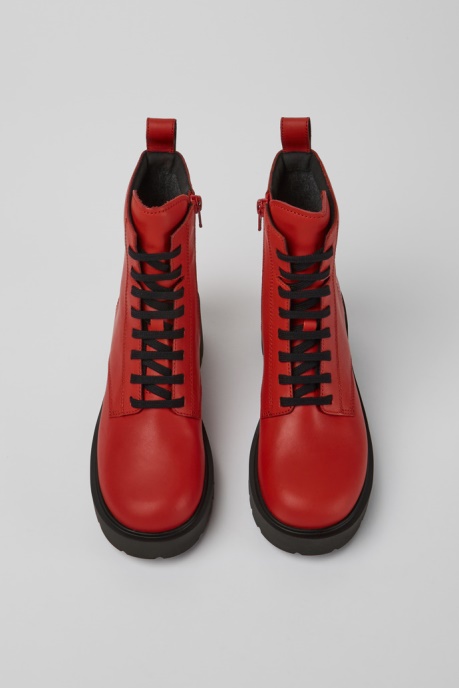 Exclusive Camper AU Milah Red Lace-Up Boots For Women