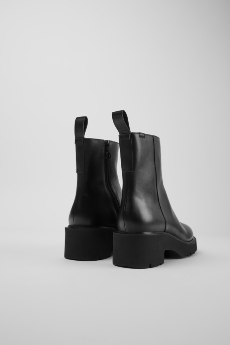 Camper AU Milah Gore-Tex Black Leather Zip Boots For Women New Arrivals