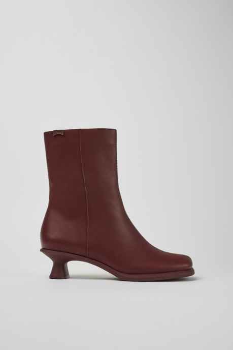 Exclusive Camper AU Twins Burgundy And Yellow Ankle Boots For Women