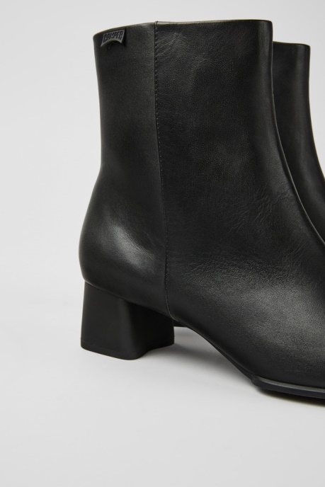 Camper AU Katie Black Leather Ankle Boots New Arrivals