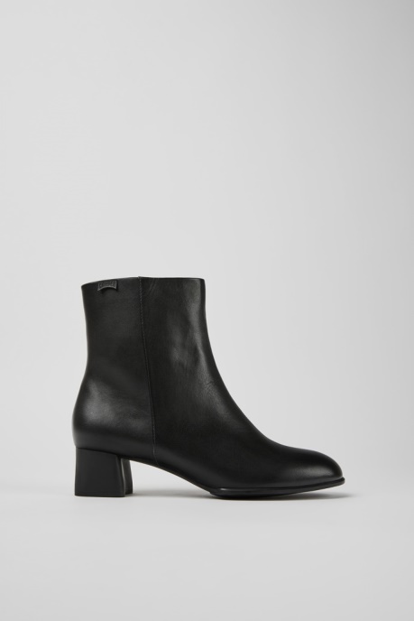 Camper AU Katie Black Leather Ankle Boots New Arrivals