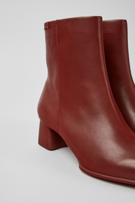 Exclusive Camper AU Katie Burgundy Leather Ankle Boots