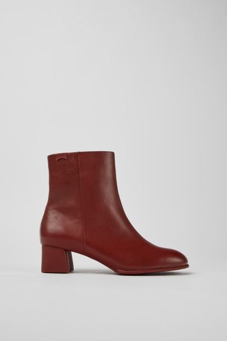 Exclusive Camper AU Katie Burgundy Leather Ankle Boots