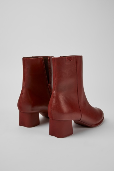 Exclusive Camper AU Katie Burgundy Leather Ankle Boots