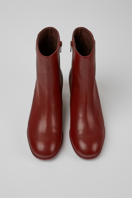 Exclusive Camper AU Katie Burgundy Leather Ankle Boots
