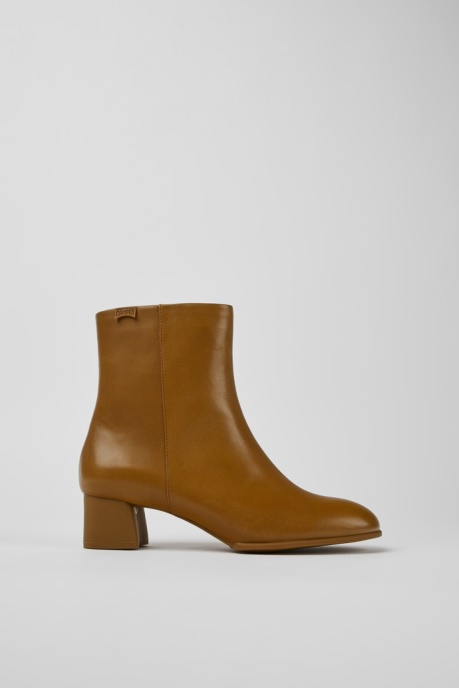Design Katie Brown Leather Ankle Boots Camper AU