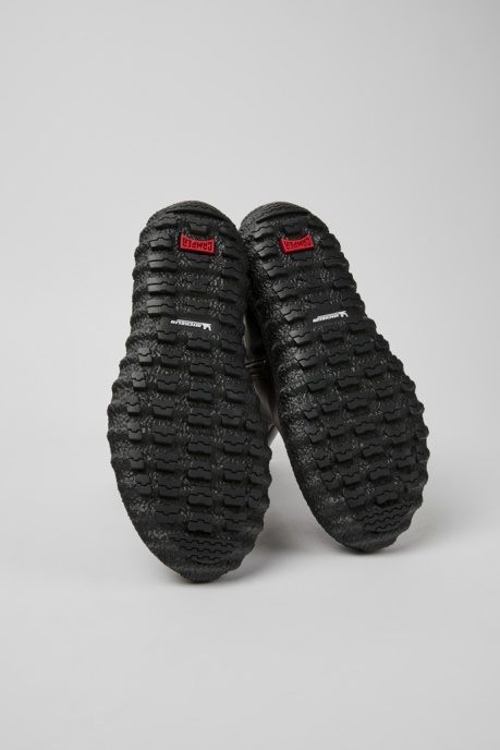 Camper AU Ground Michelin Black Leather Ankle Boots For Women New Arrivals