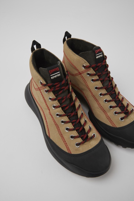 Camper AU Design Crclr Gore-Tex Beige Nubuck And Textile Sneakers For Women