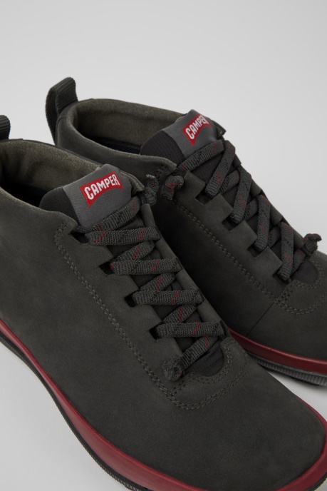 Exclusive Camper AU Peu Pista Gore-Tex Gray And Black Leather Sneakers For Women