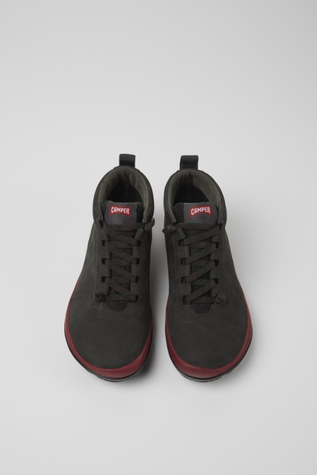 Exclusive Camper AU Peu Pista Gore-Tex Gray And Black Leather Sneakers For Women
