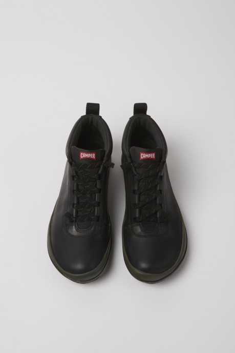 Peu Pista Gore-Tex Black Leather Sneakers For Women Exclusive Camper AU