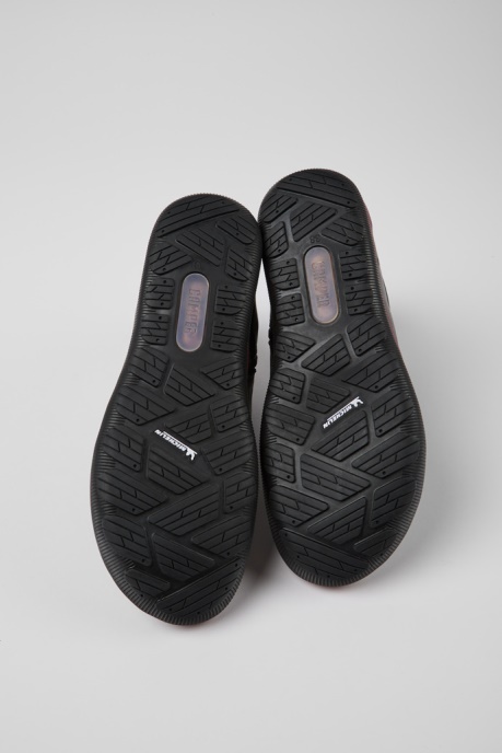 Camper AU Design Peu Pista Michelin Gray Recycled Nylon And Leather Boots For Women