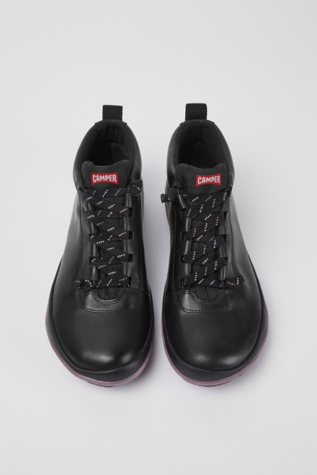 Camper AU Peu Pista Gore-Tex Black Leather Shoes For Women New Arrivals